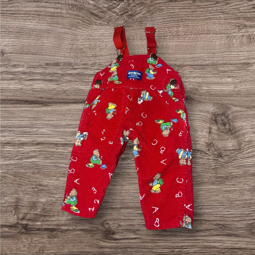 Vintage OshKosh Overalls ABC Corduroy